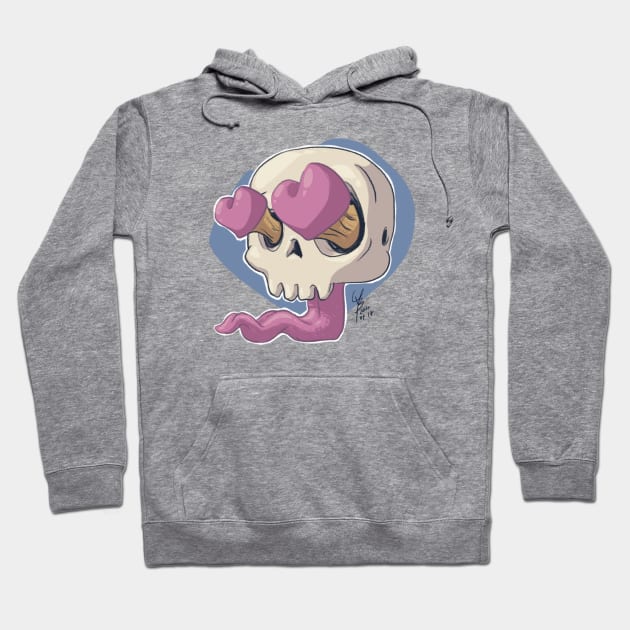 Skull Love Hoodie by MBGraphiX